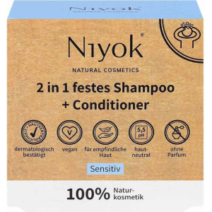 NIYOK Festes Shampoo & Conditioner Sensitiv 80g