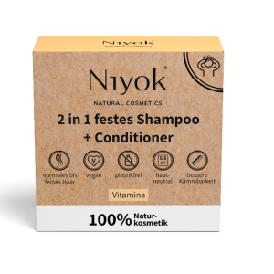 NIYOK Festes Shampoo & Conditioner Vitamina 80g