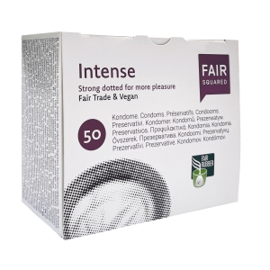 FAIR SQUARED Intense – Genoppte Kondome, 50er