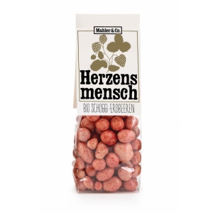 MAHLER Herzensmensch Erdbeeren in Erdbeerschoggi 150g